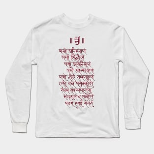 Jainism Namokar Mantra Long Sleeve T-Shirt